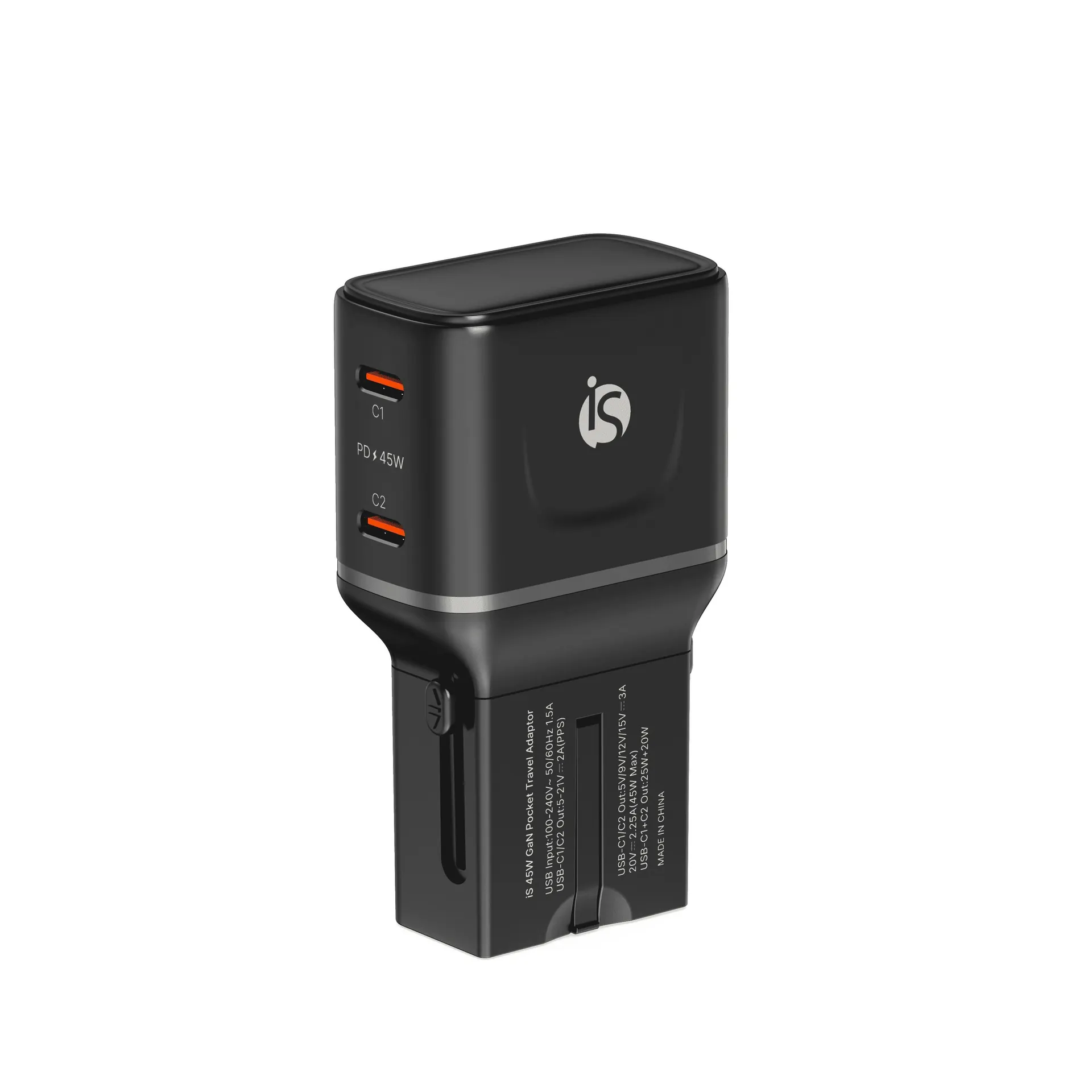 Travel Adapter 45W GaN