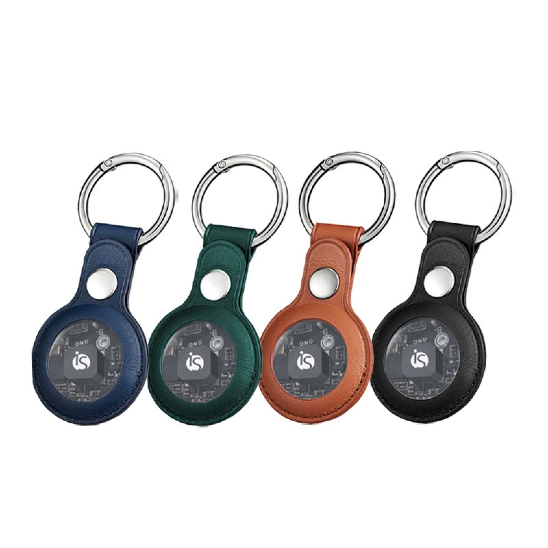 AirTag leren sleutelhanger
