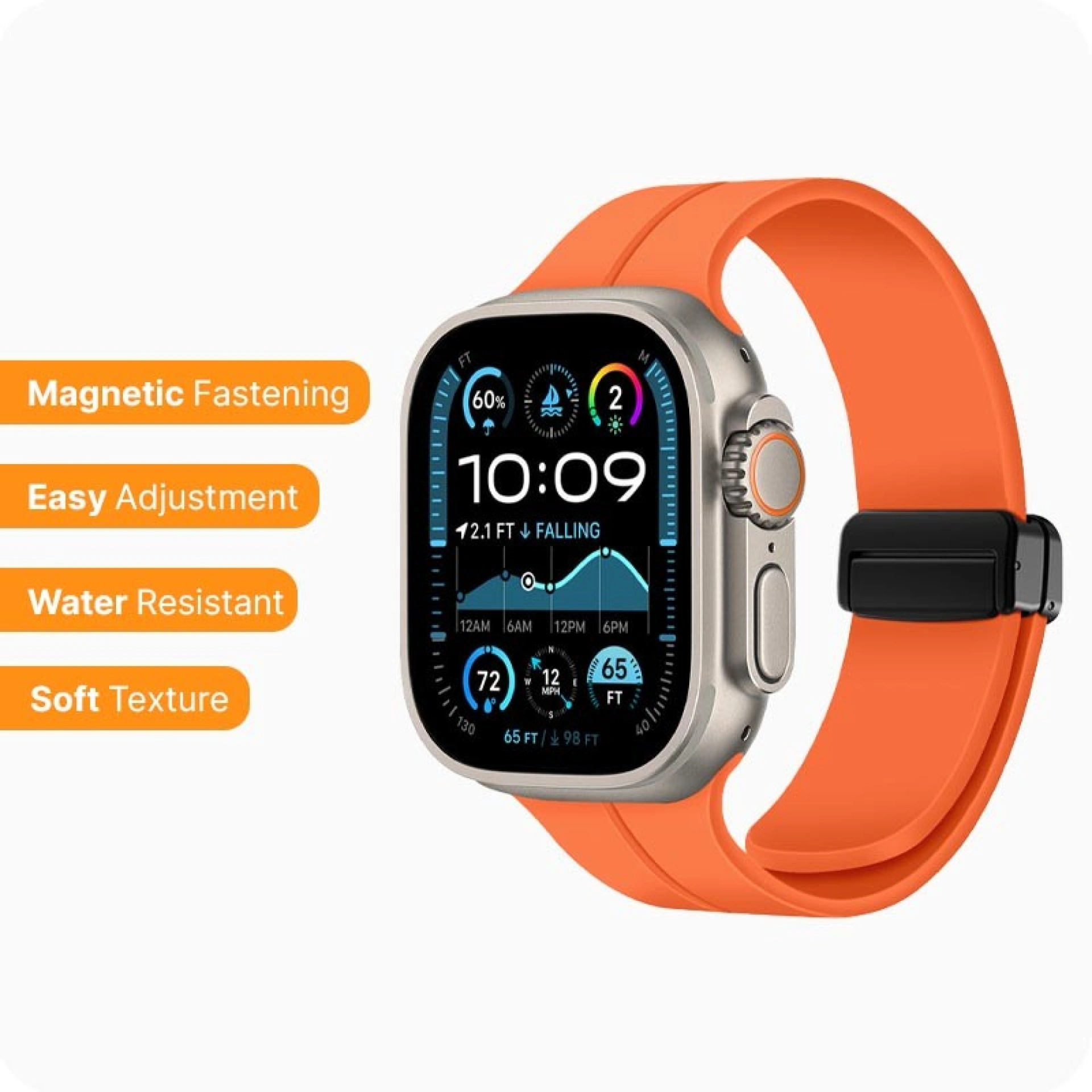 Magnetische Siliconen Band Voor Apple Watch