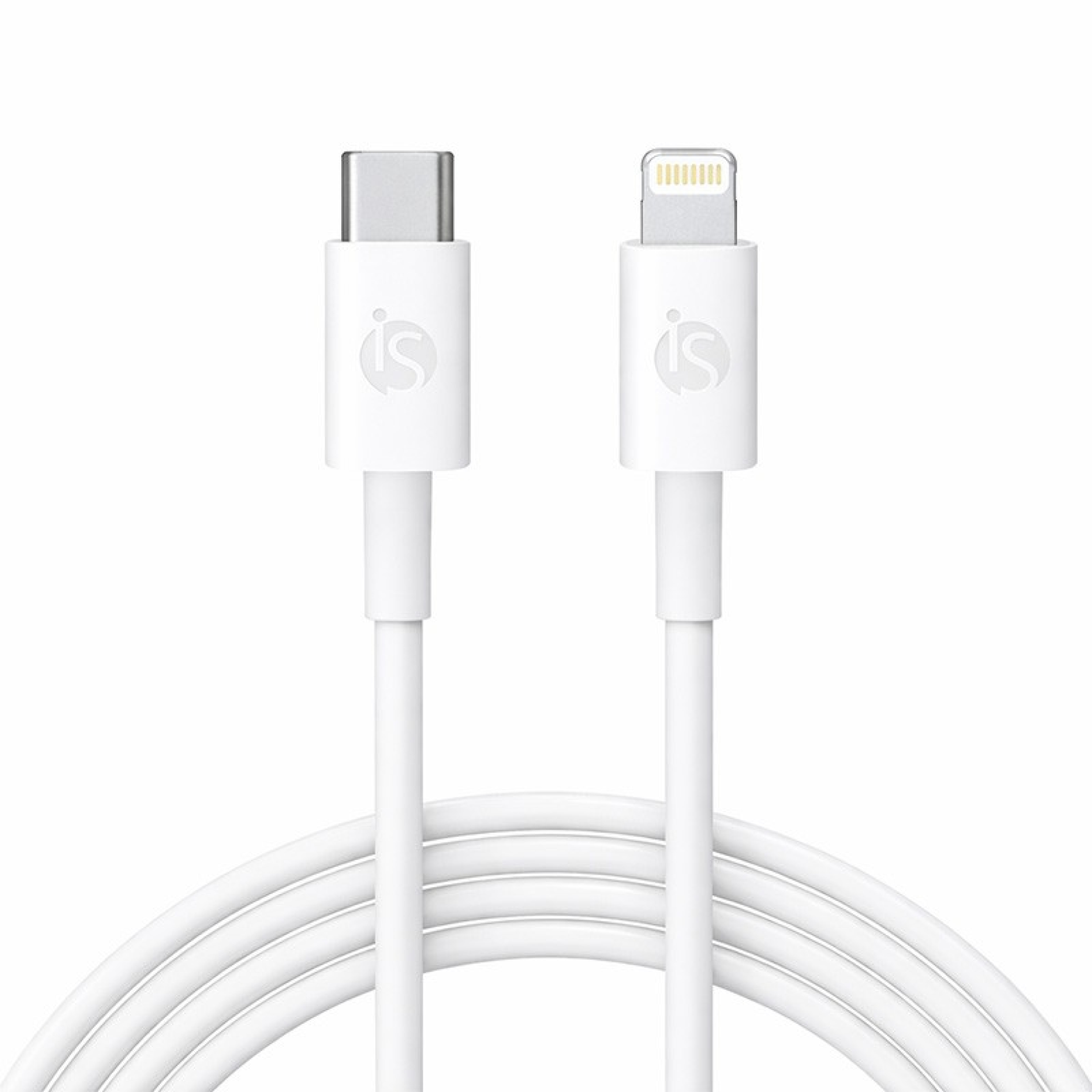 Siliconen USB-C - Lightning Kabel 1 m Wit