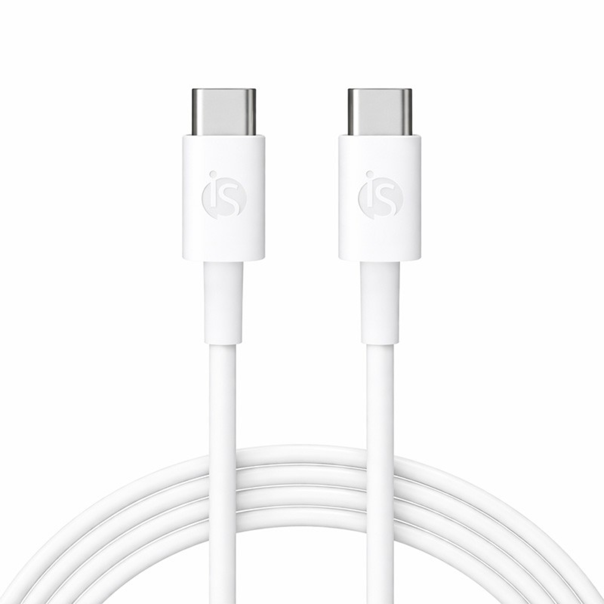 Siliconen USB-C naar USB-C Kabel 3 m Wit