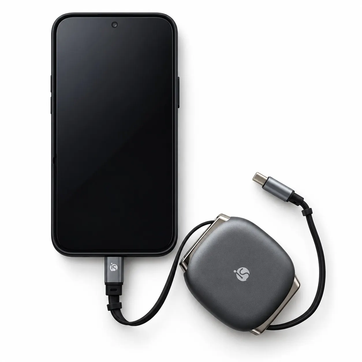 240W Retractable USB-C Cable with Case