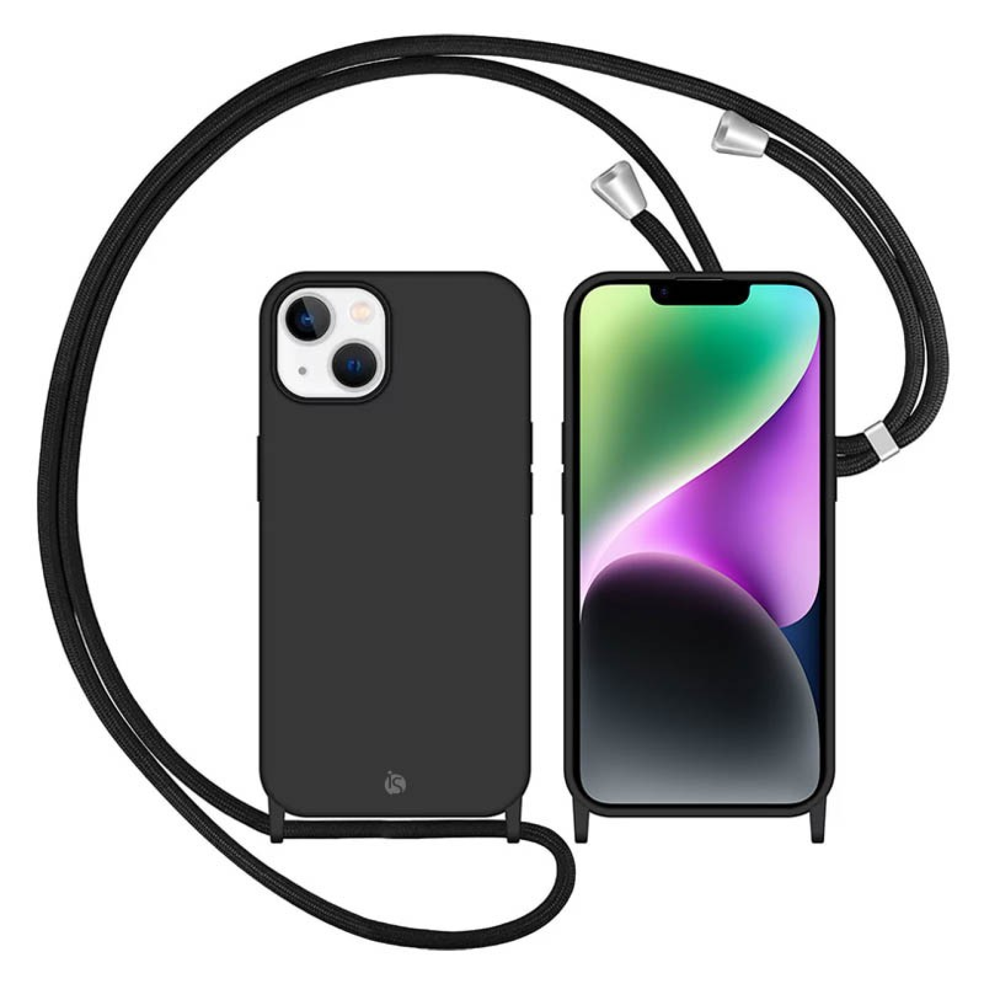 Case with Adjustable Lanyard Black iPhone 13