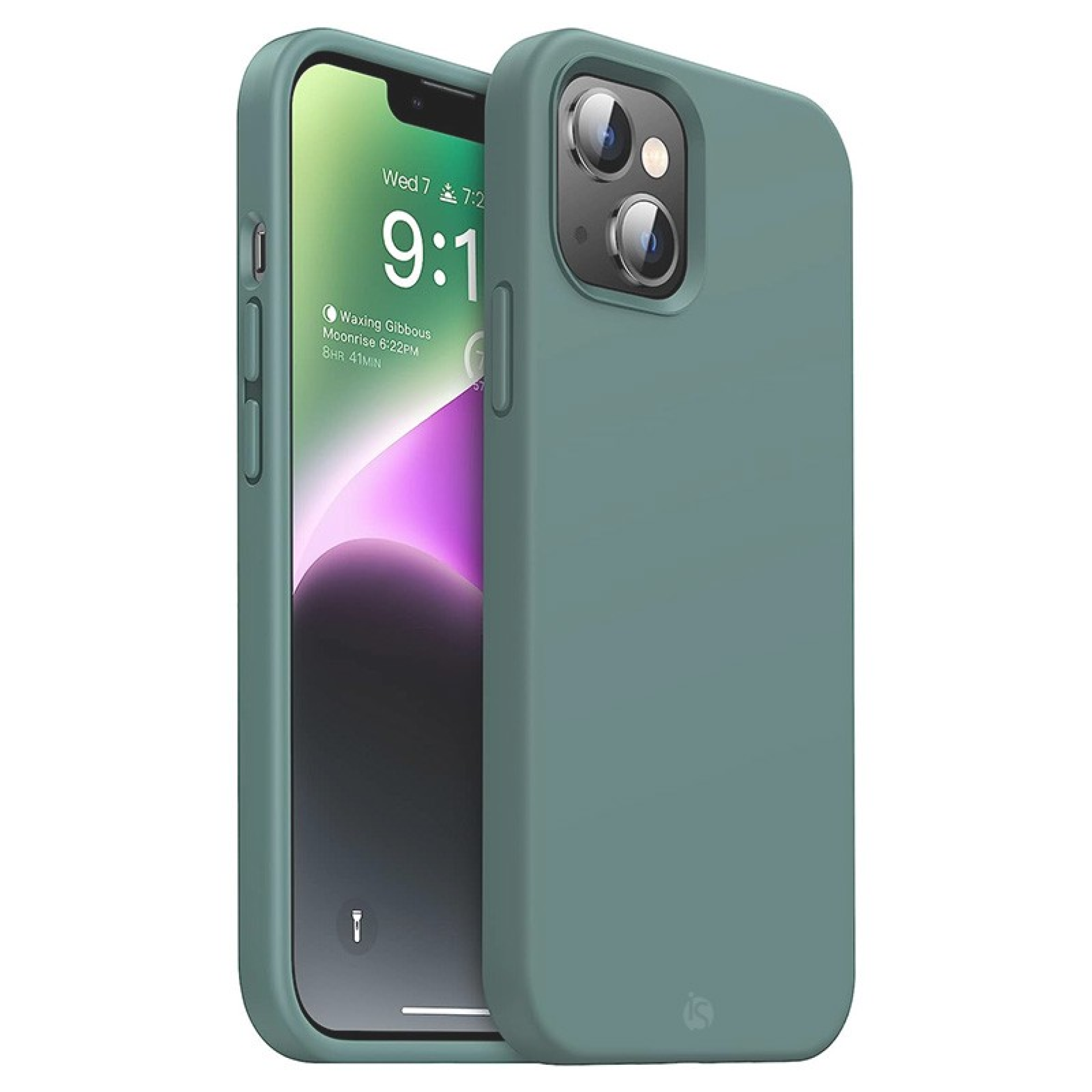 MagSafe Liquid Silicone iPhone Case Green 13 Mini