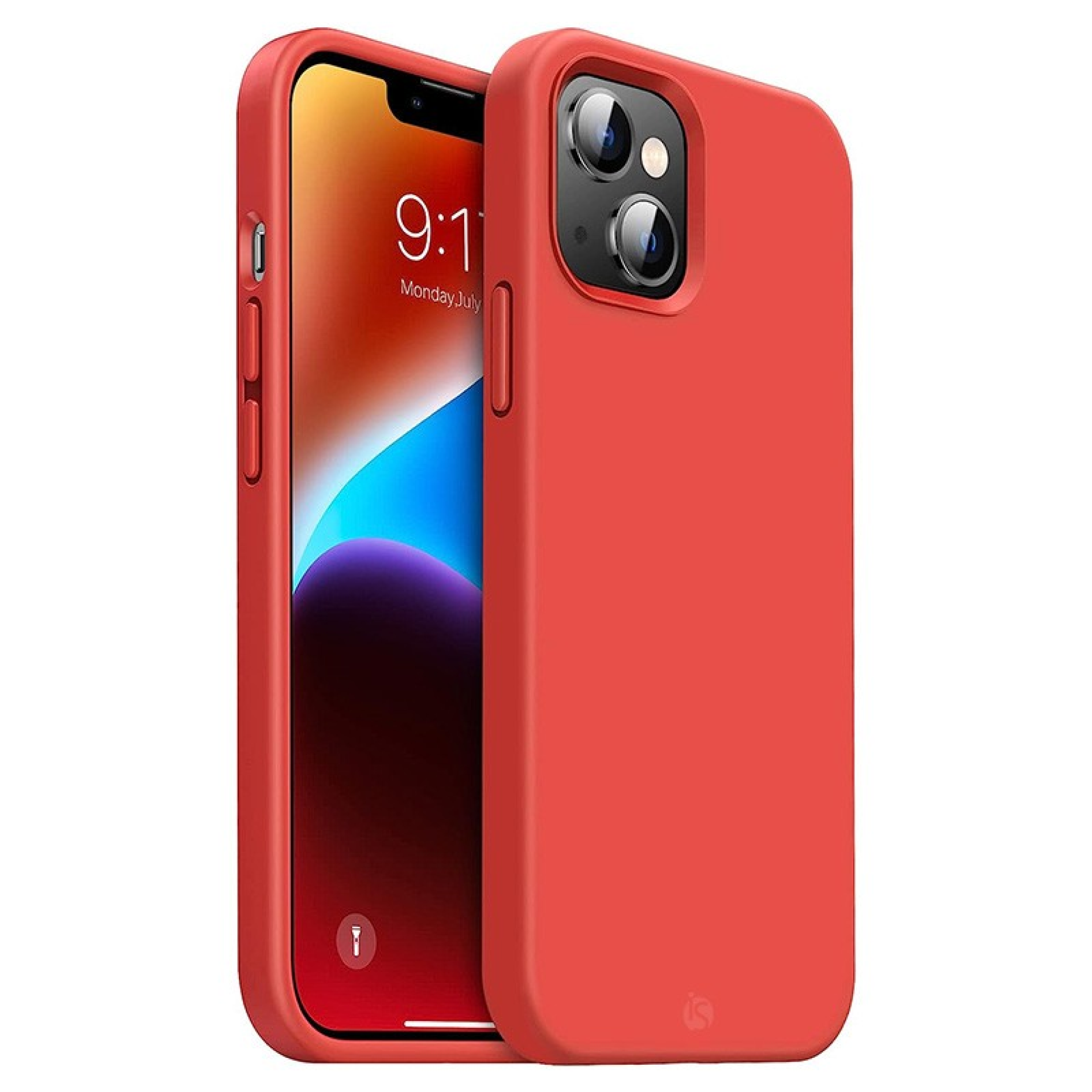 MagSafe Liquid Silicone iPhone Case 13 Mini Red