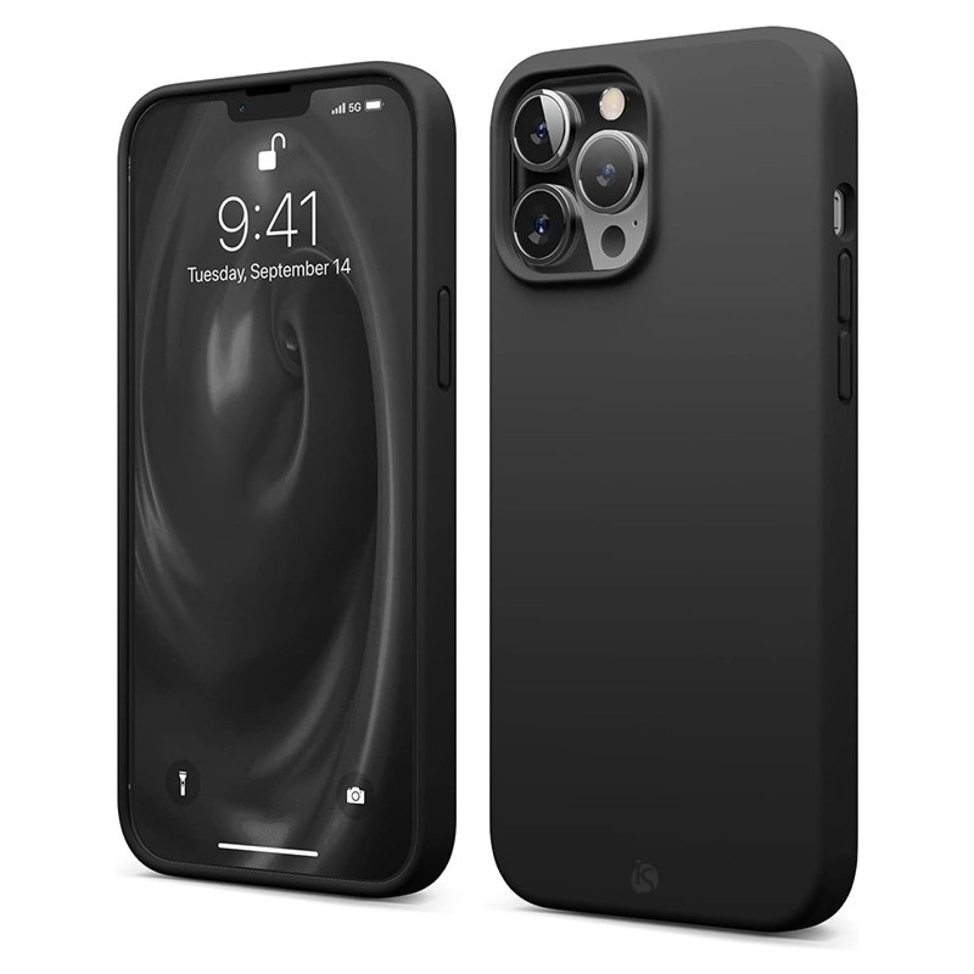 MagSafe Liquid Silicone iPhone Case Black 14 Pro Max