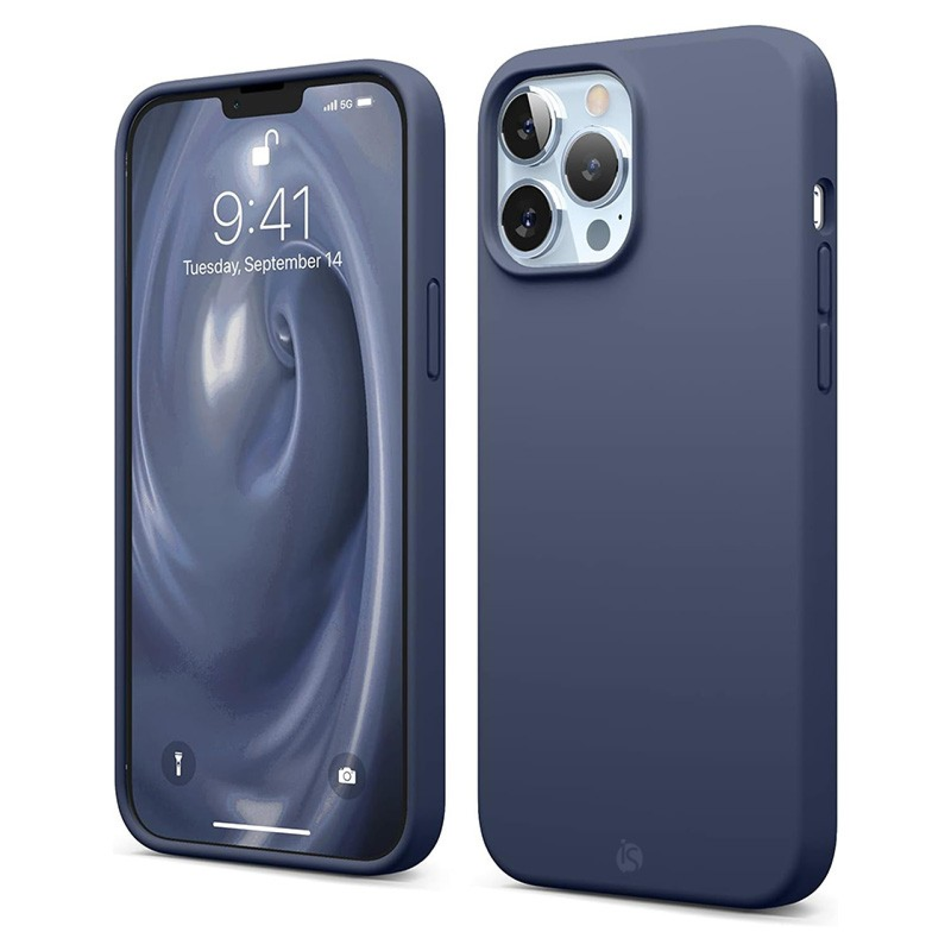 MagSafe Liquid Silicone iPhone Case Blue 15 Pro