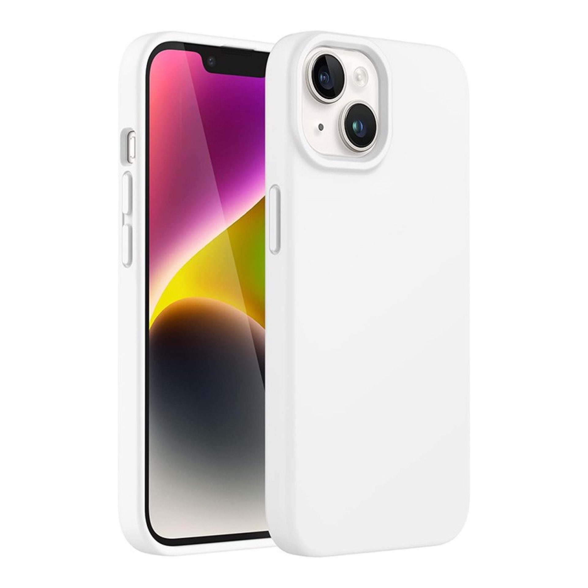 MagSafe Liquid Silicone iPhone Case Branco 14 Plus
