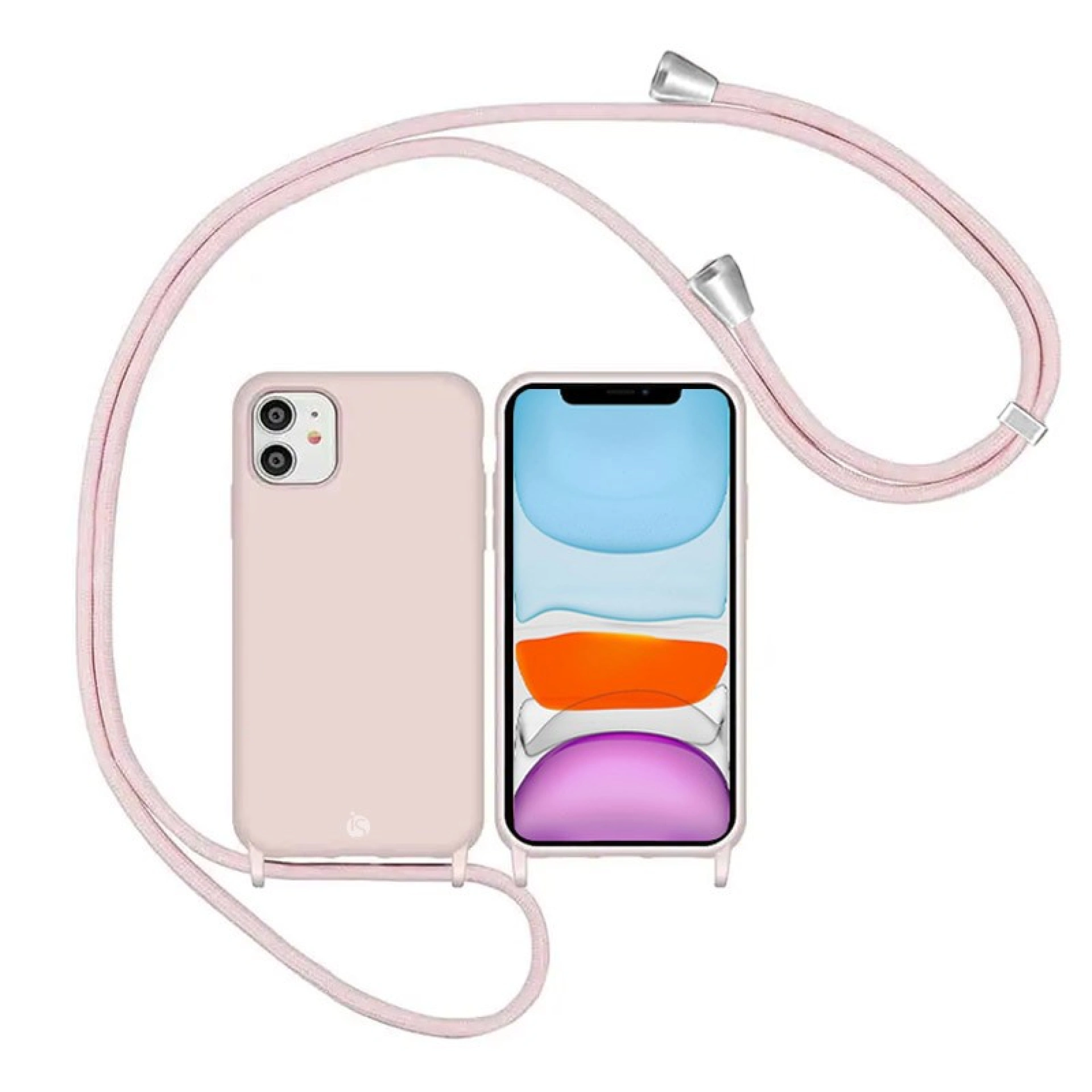 Hoes met verstelbaar touw iPhone 11 Zand