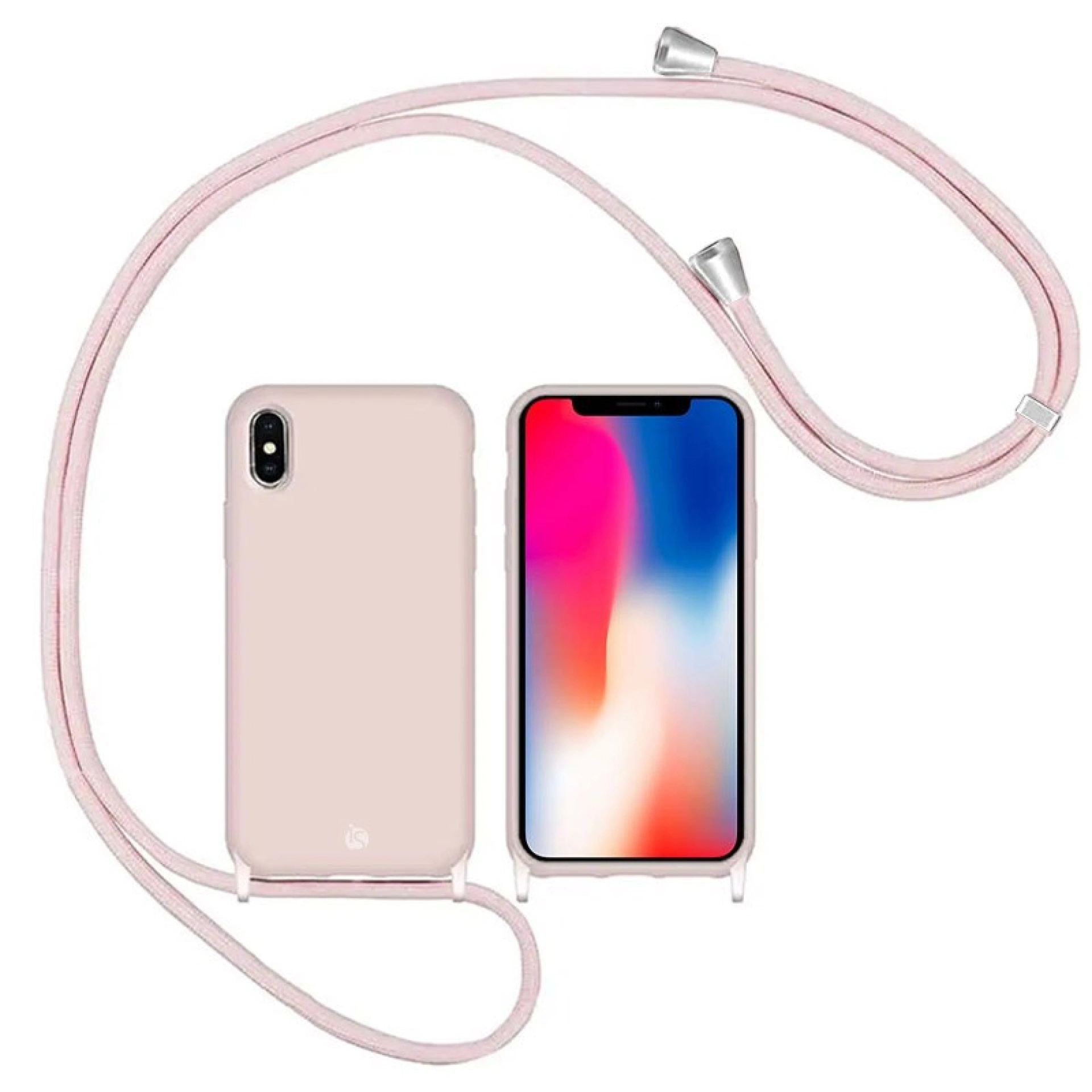 Hoes met verstelbaar touw iPhone XS Zand