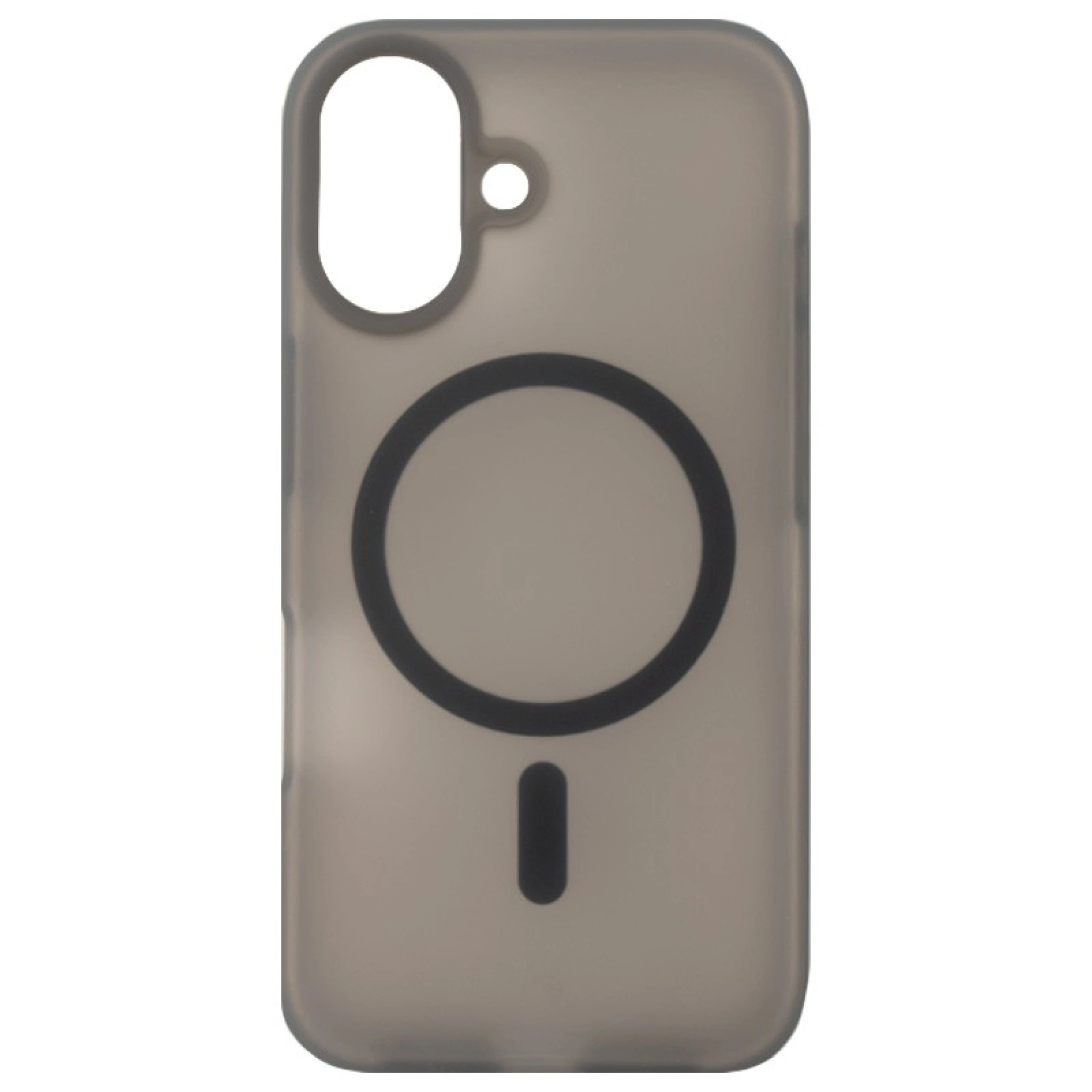 Kleurrijk MagSafe Transparant Hoesje iPhone 16 Zwart