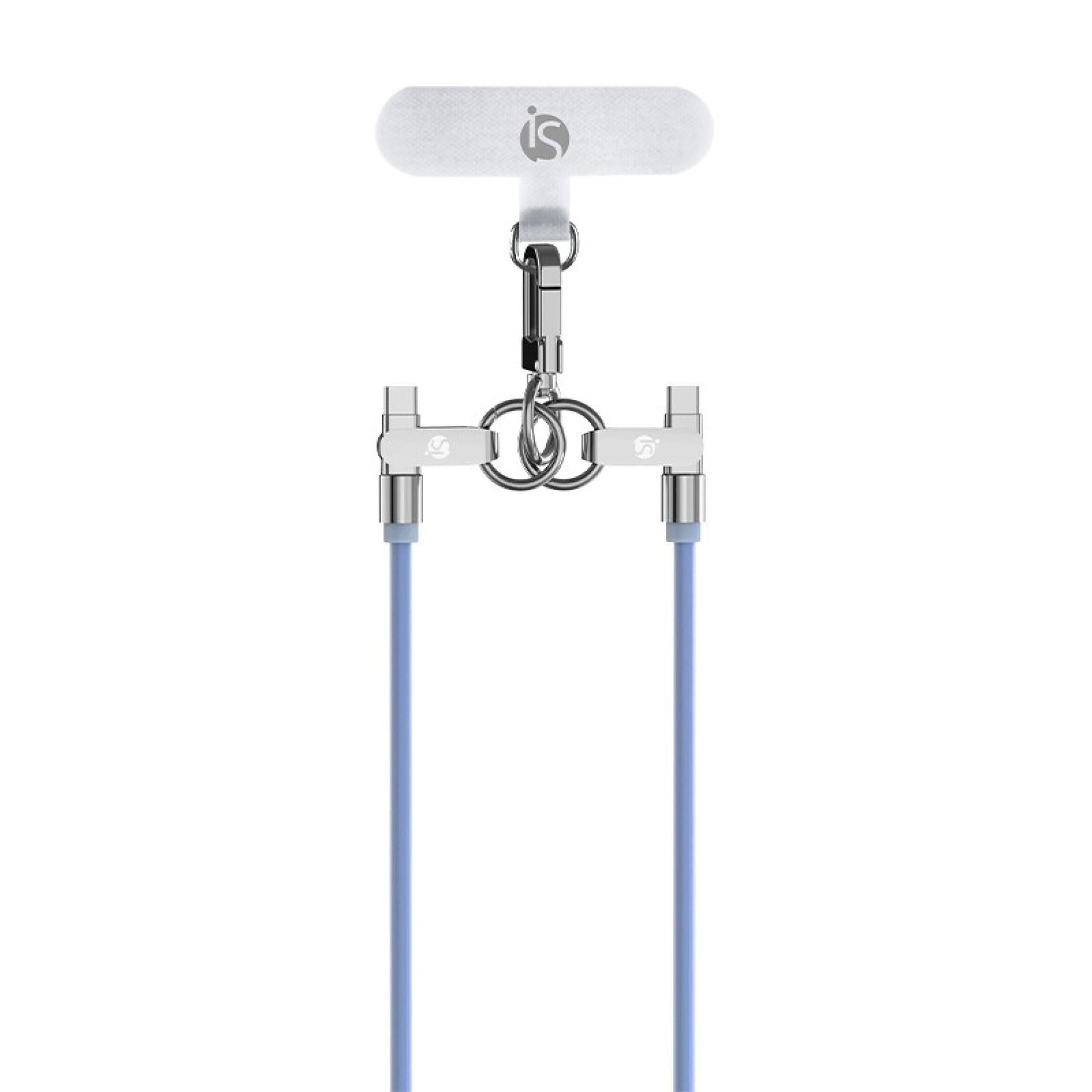 Siliconen lanyard met USB-C-oplaadfunctie