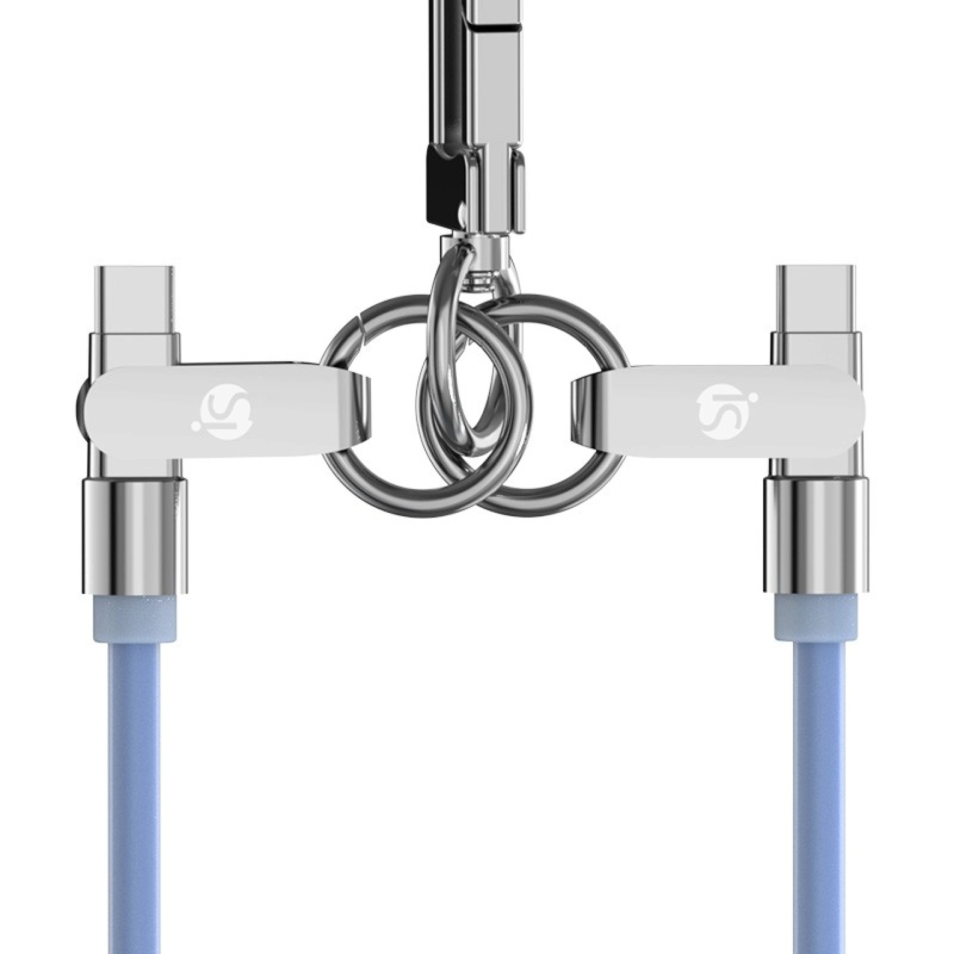 Siliconen lanyard met USB-C-oplaadfunctie