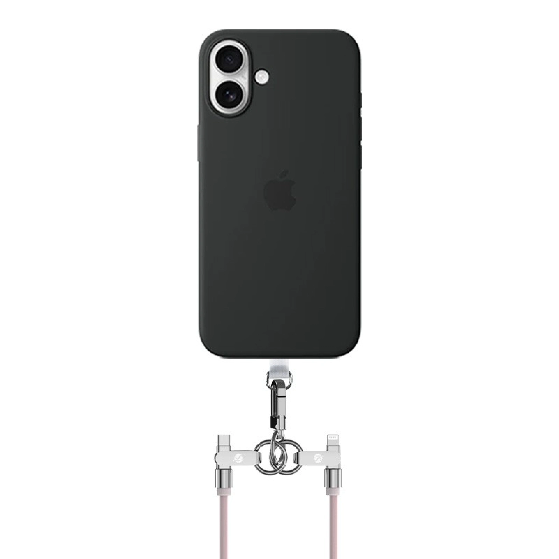 Siliconen lanyard met USB-C-oplaadfunctie