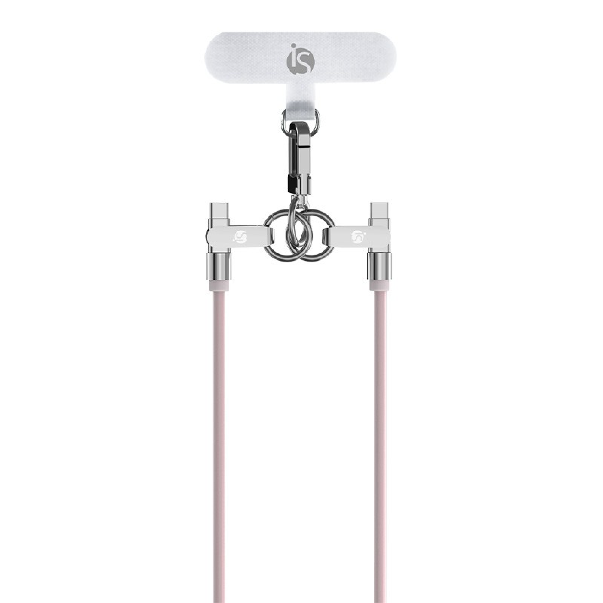 Silicone Cord with USB-C Charging Rose USB C   USB C