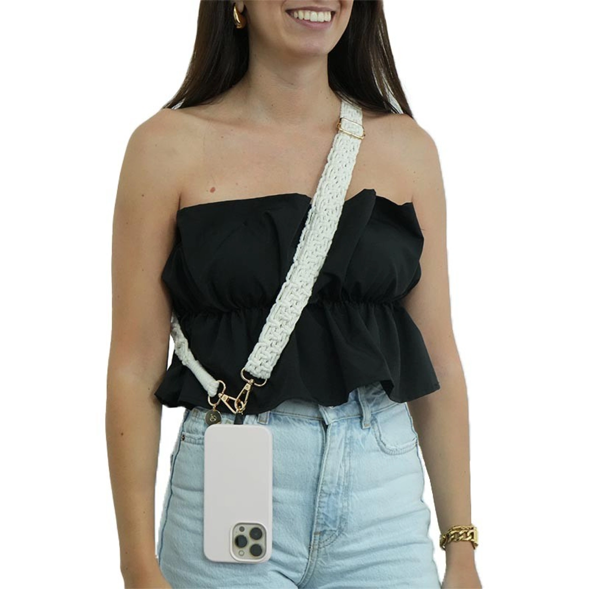 Telefoonkoord Macramé