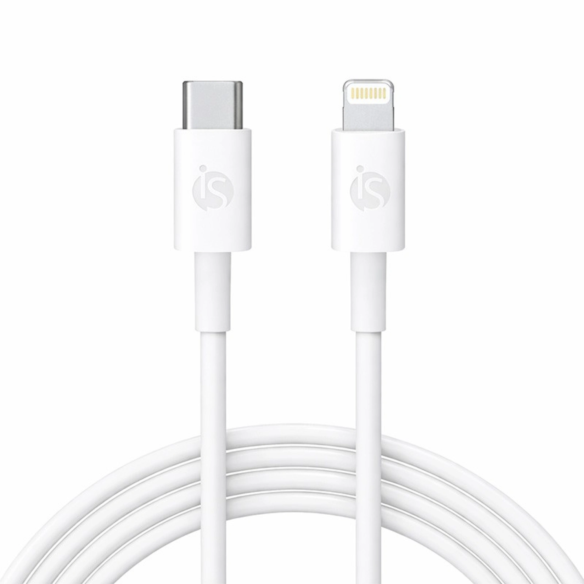 Siliconen USB-C - Lightning Kabel 1 m Wit