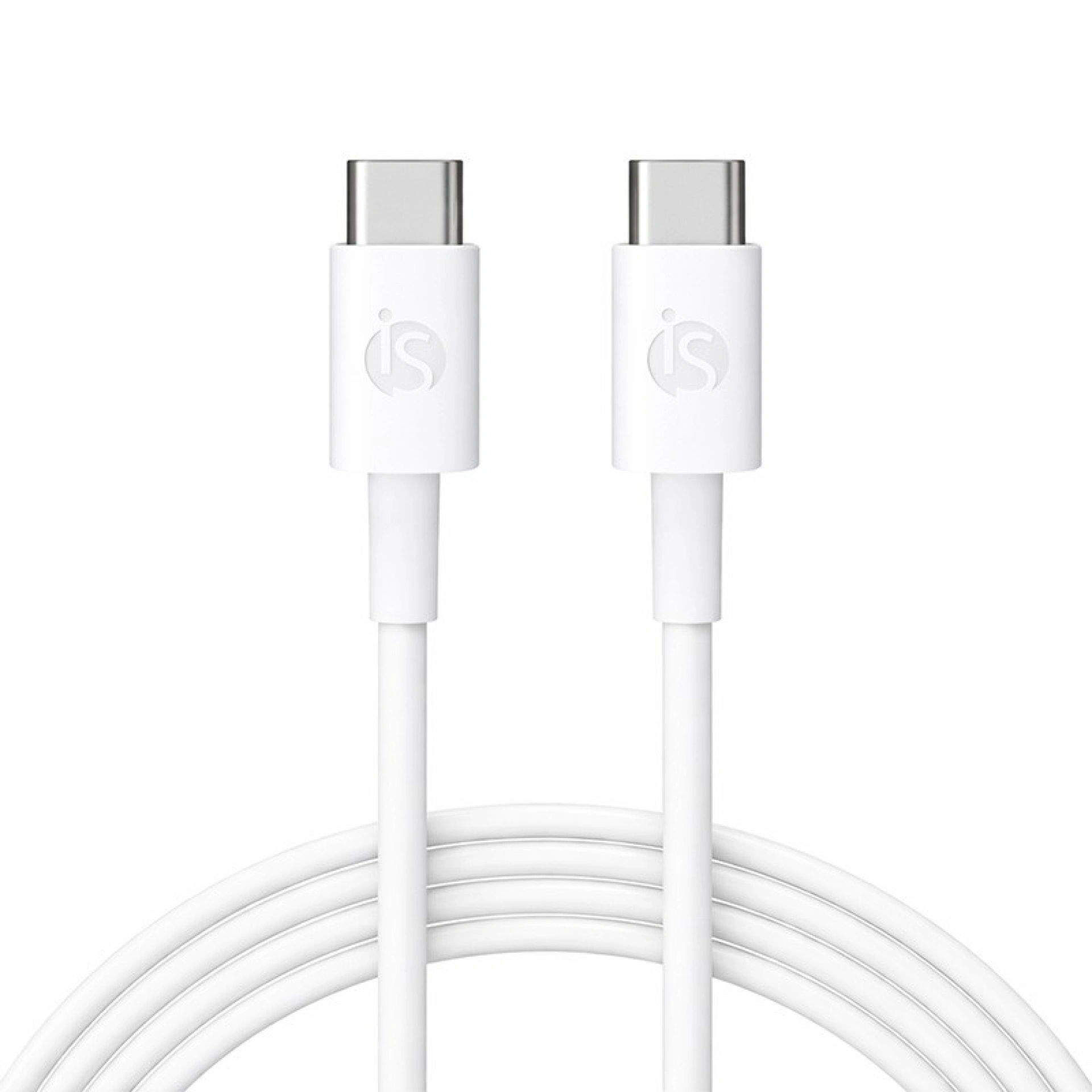 Siliconen USB-C naar USB-C Kabel 3 m Wit