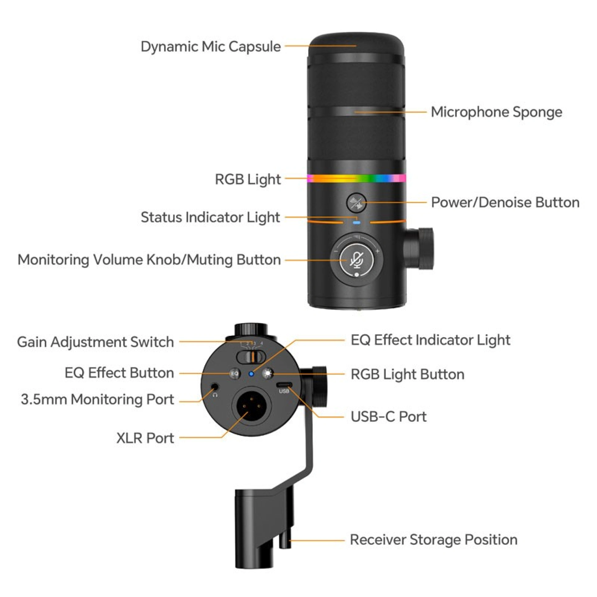 Microfone para Estúdio EJoy D10 Pro na iServices
