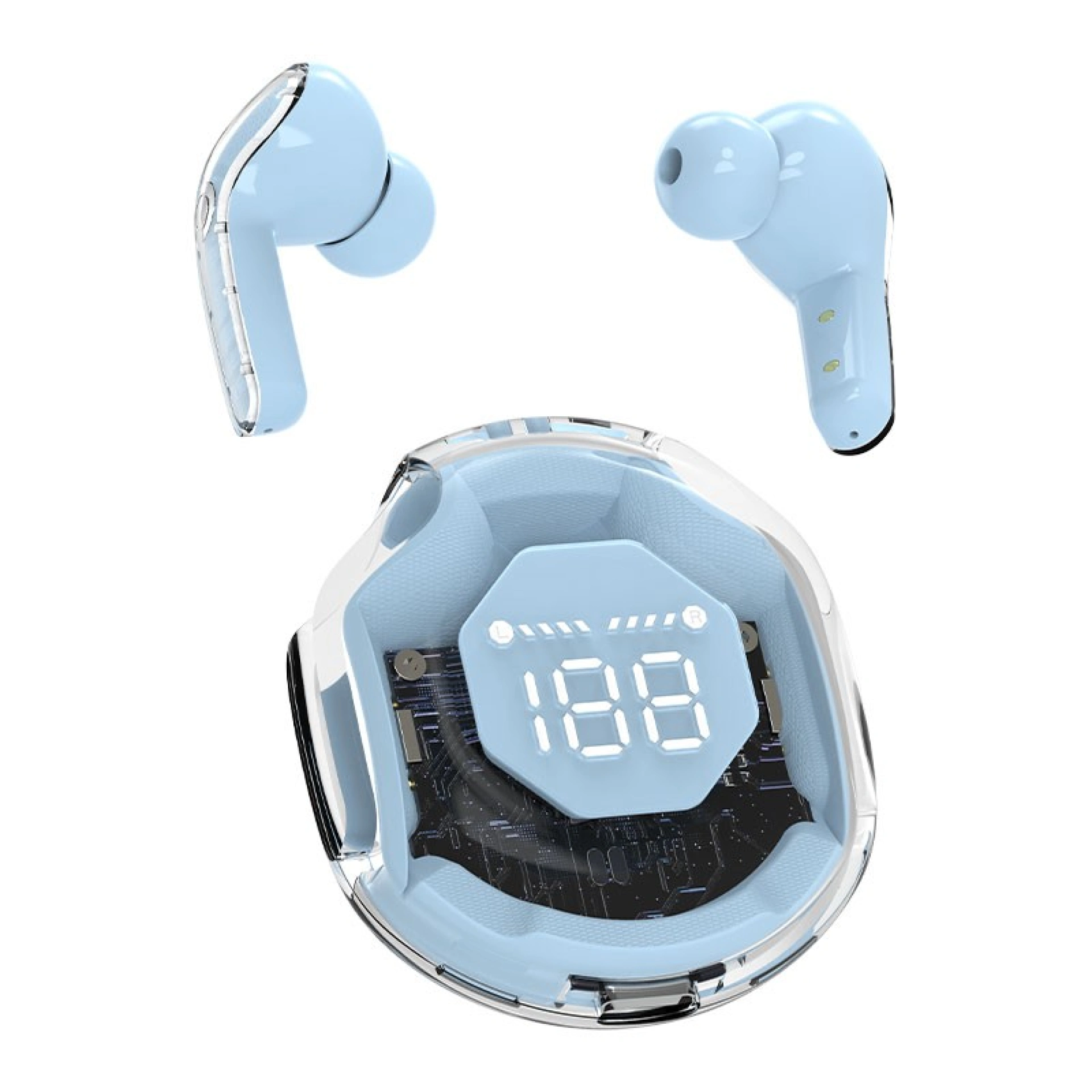 Neon Bluetooth Earpods Sky