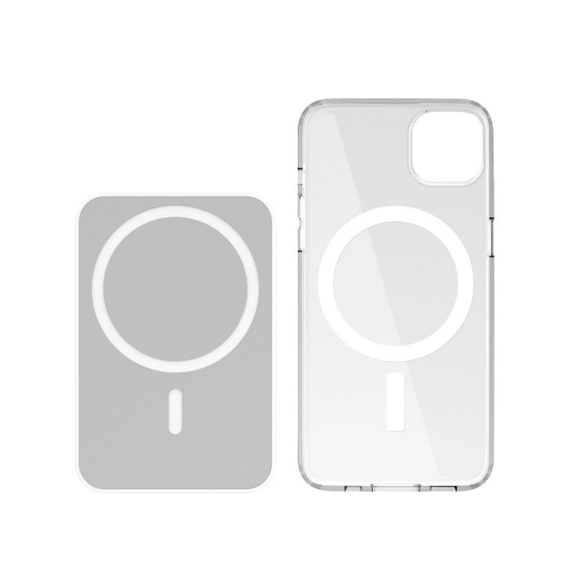 MagSafe-Kit - Hoesje + Powerbank iPhone 12 Mini Wit