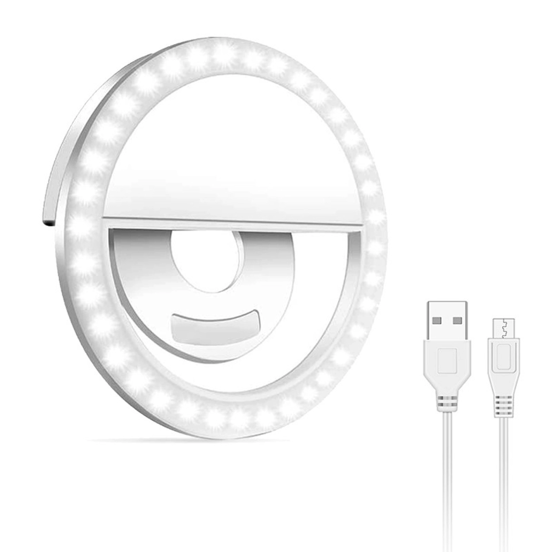 Ring Light iServices com cabo usb de carregamento