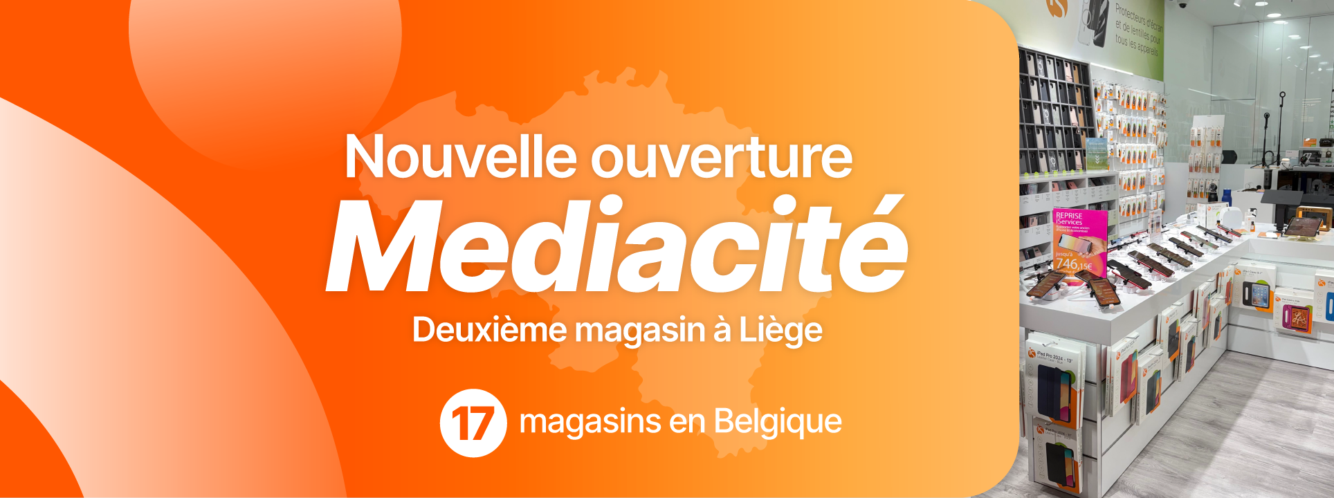 De 17e iServices-winkel in België bevindt zich bij Mediacité
