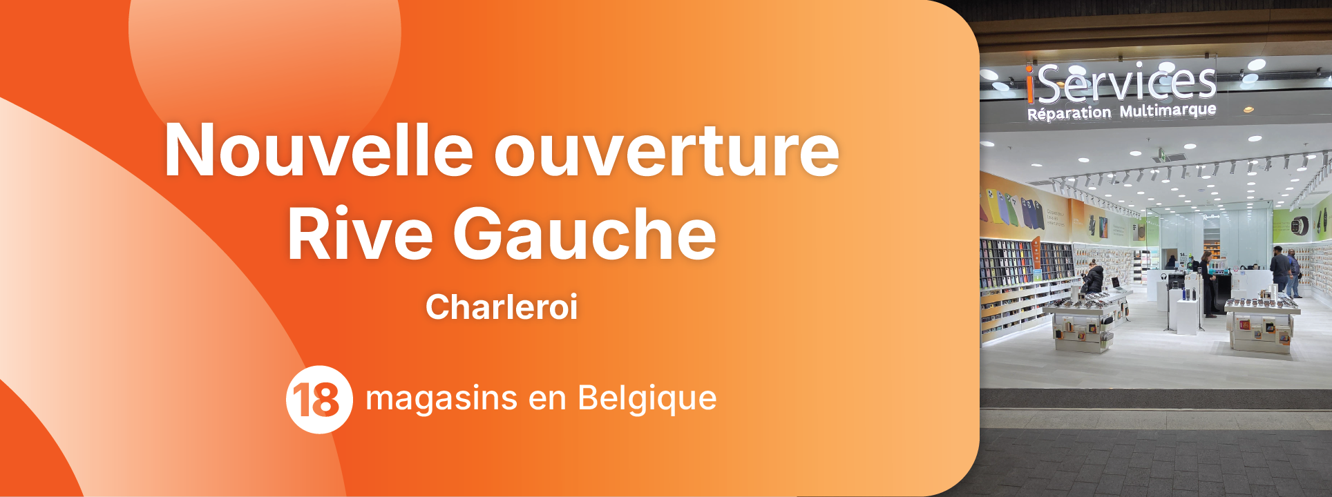 De nieuwe iservices-winkel bevindt zich op de Rive Gauche