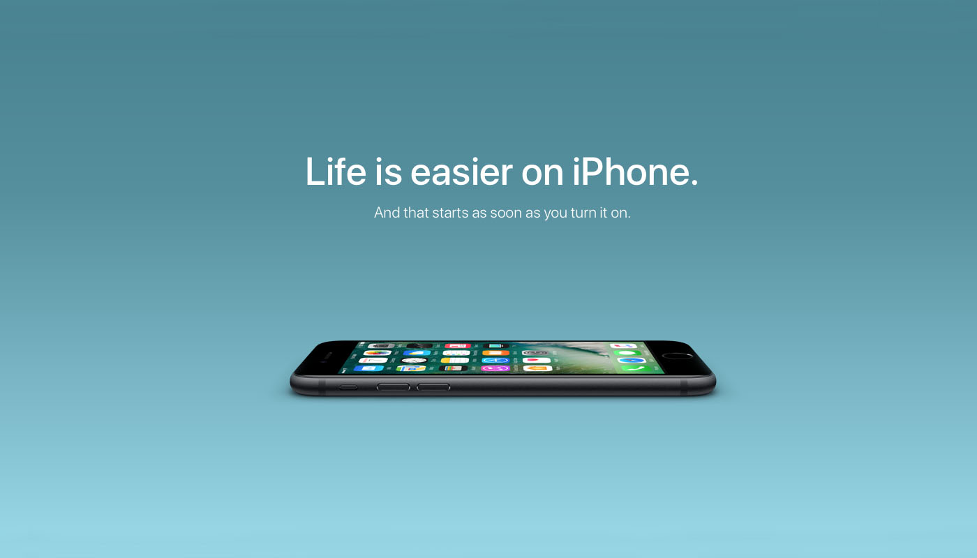 Apple's new campaign says life is easier with an iPhone