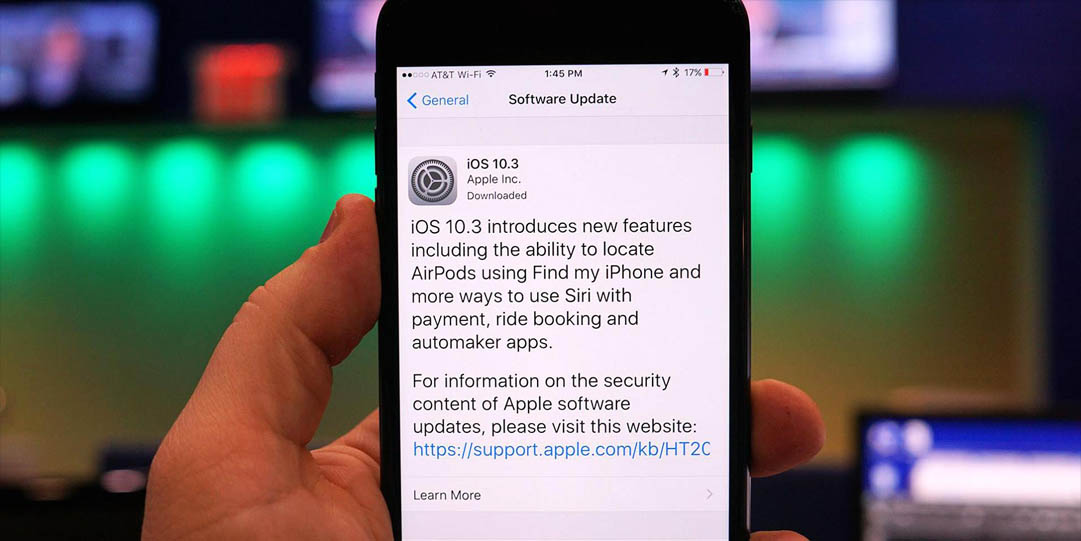 iOS 10.3 parece resolver alguns problemas de armazenamento
