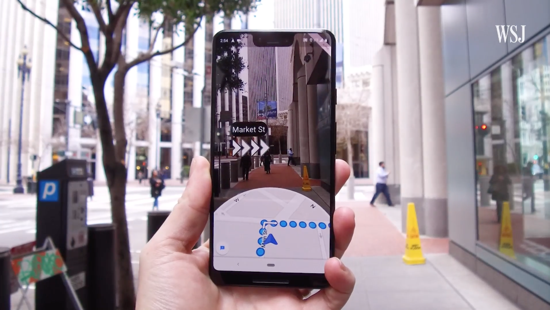Augmented Reality on Google Maps
