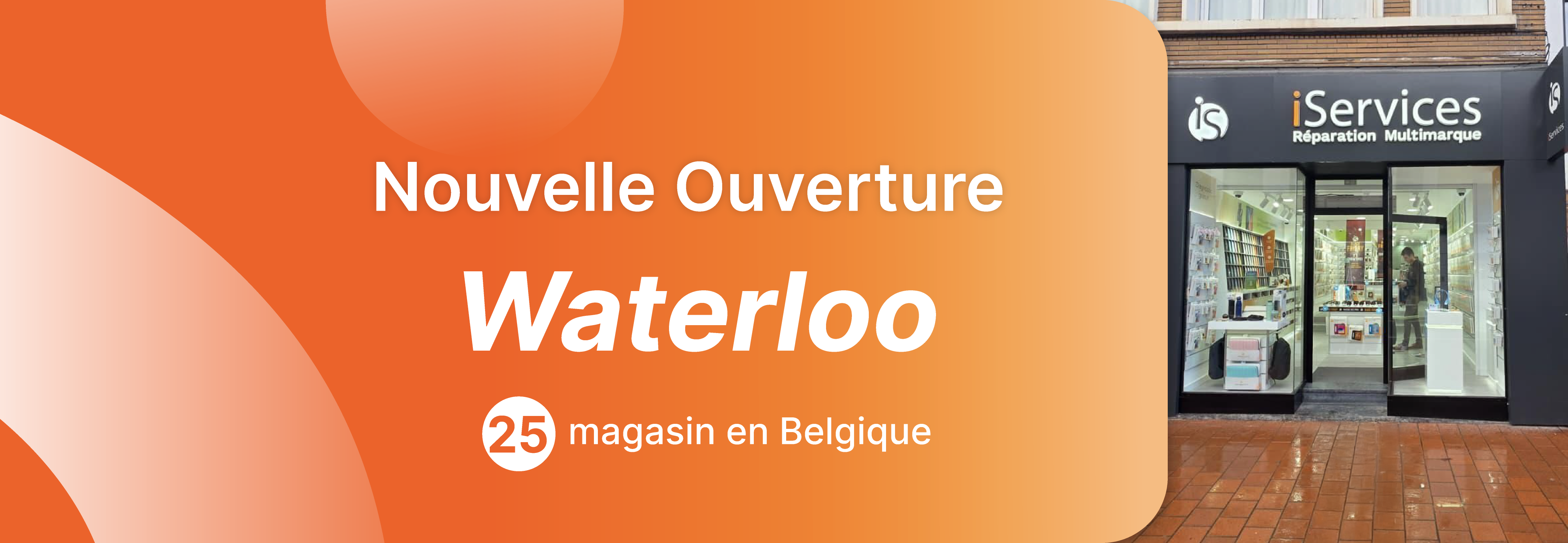 De 25e iServices-winkel is gevestigd in Waterloo