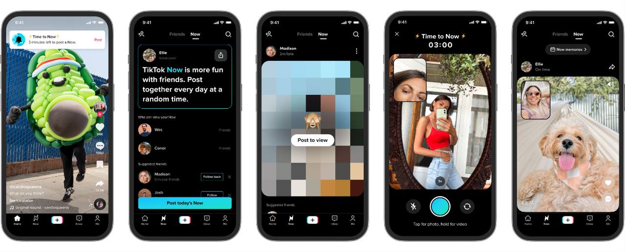 TikTok Now: a new way to share content