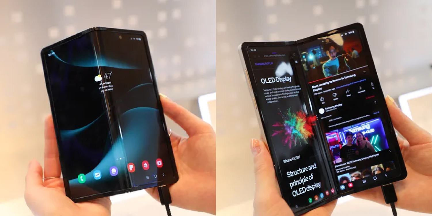 Samsung unveils a 360° foldable smartphone