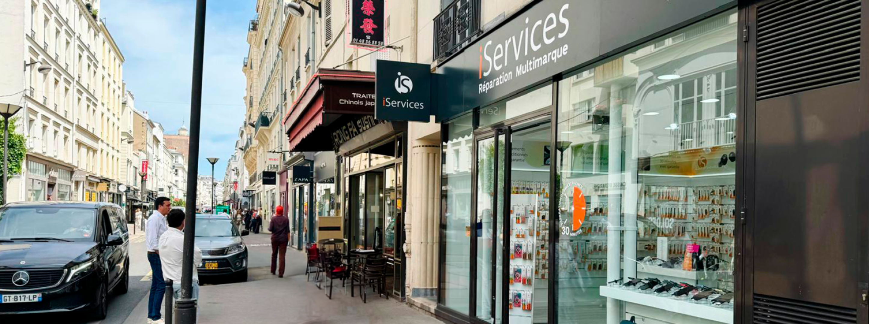 iServices luistert naar de boetiek aan de Rue du Commerce