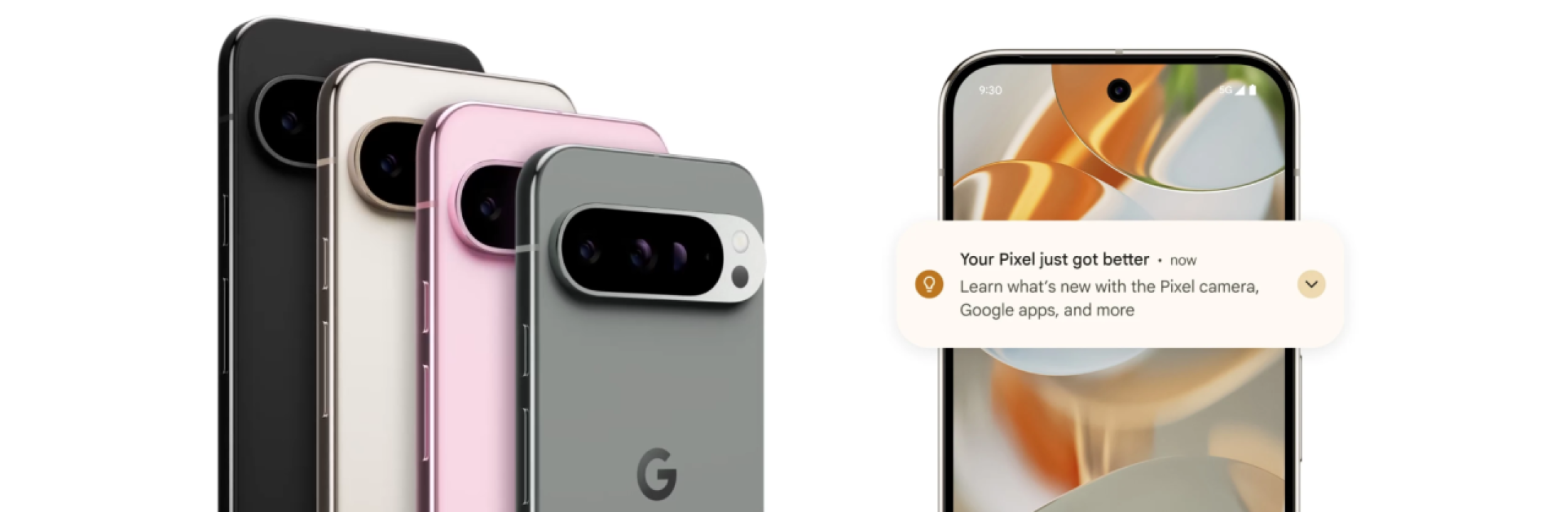 Ontmoet Google's 4 nieuwe Pixel 9's