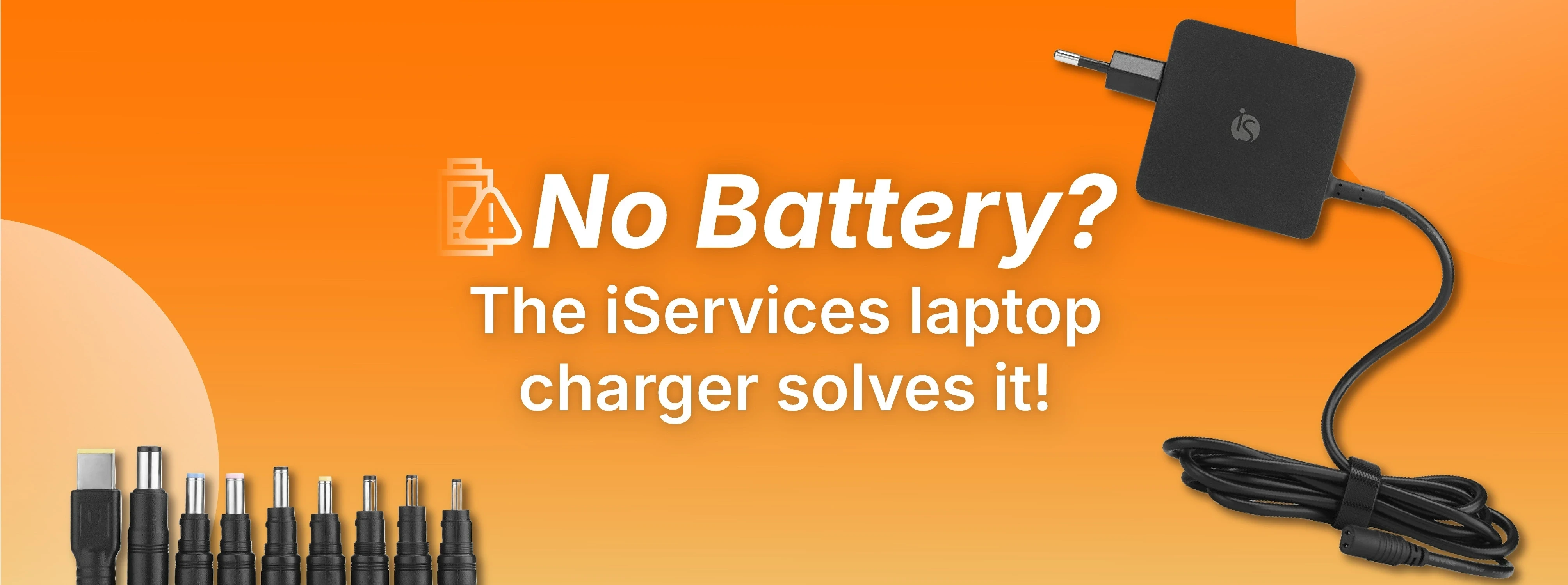 Batterij leeg? De computerlader van iServices lost het op