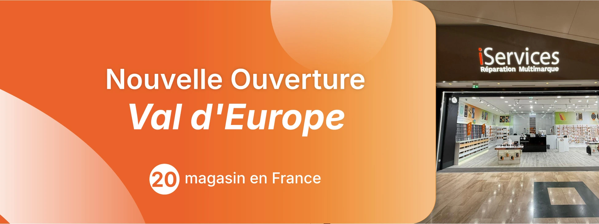 iServices opens store in Val d’Europe, near Paris.